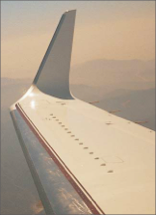 STANDING 44 IN TALL, WIDESWEEP BLENDED WINGLETS OFFER AN INCREASED WING AREA AND A REDUCTION IN DRAG.
