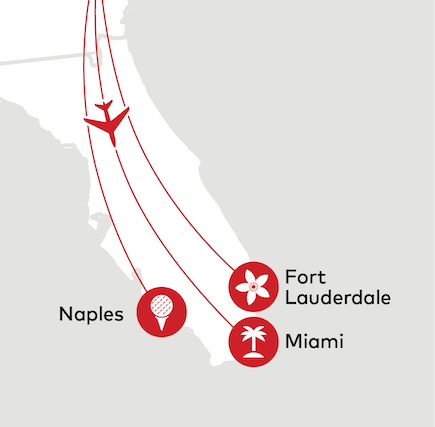 nyc to florida charter with clay lacy aviation