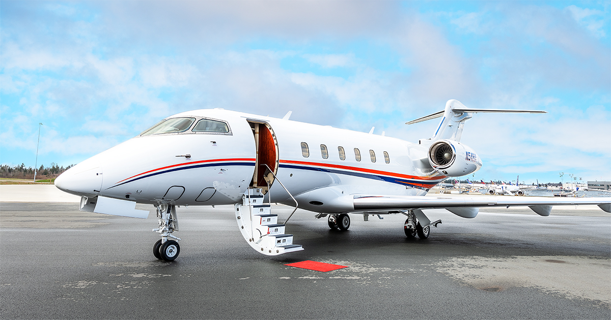 Bombardier Challenger 300 N54HA for Jet Charter Clay Lacy Aviation